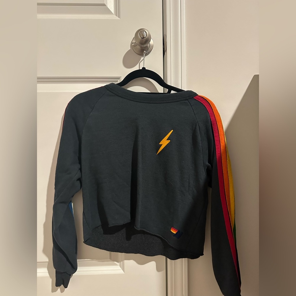 AVIATOR NATION CROPPED CREWNECK